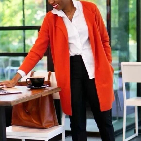 J. Crew Sweaters - J.Crew Vanessa Bright Cerise Cotton Cardigan Size Medium